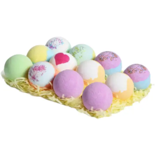 Epeios 12-Piece Premium Bath Bombs Set Display